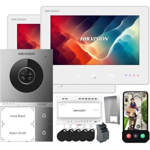 Zestaw wideodomofonowy Hikvision 2-wire DS-KIS705EY/2Monitors
