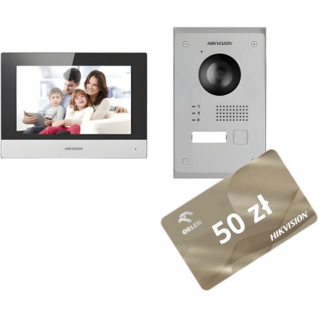 ZESTAW WIDEODOMOFONOWY HIKVISION DS-KIS703Y-P
